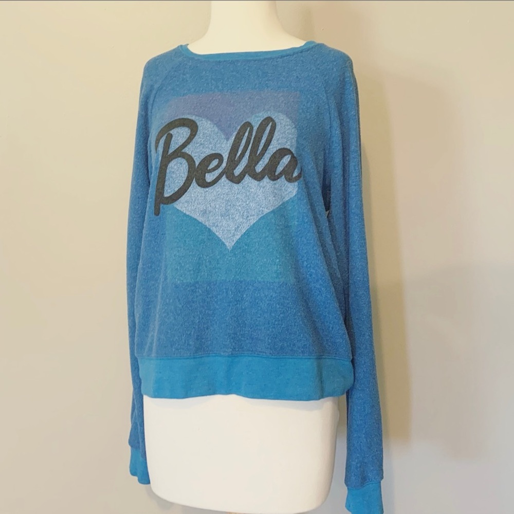 Wildfox Excellent Condition Bella Sweater, Size Medium, Ocean blue/teal blue